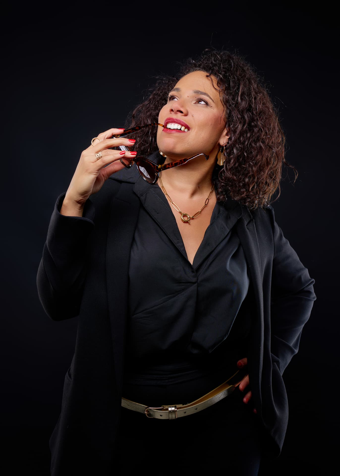 Laury Thirion, regard tourné vers le haut